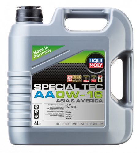 Liqui Moly Special Tec Asia & America AA 0W-16 motorolaj 4L