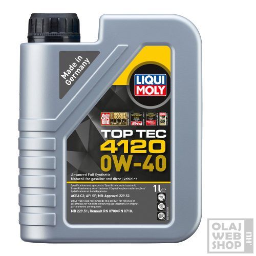 Liqui Moly Top Tec 4120 0W-40 motorolaj 1L