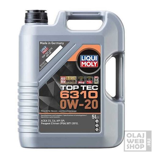 Liqui Moly Top Tec 6310 0W-20 motorolaj 5L