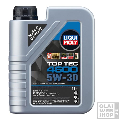 Liqui Moly Top Tec 4600 5W-30 motorolaj 1L