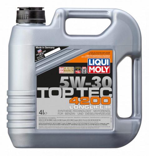 Liqui Moly Top Tec 4200 5W-30 Longlife III motorolaj 4L