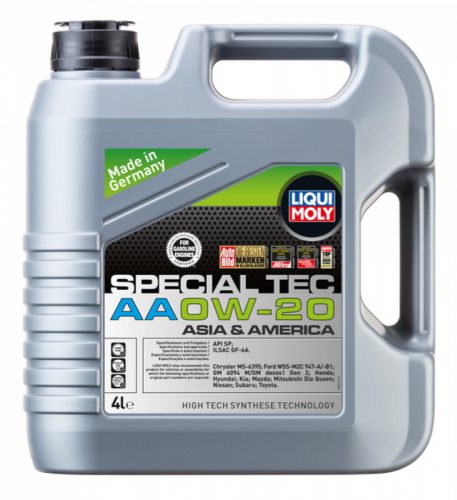 Liqui Moly Special Tec Asia & America AA 0W-20 motorolaj 4L