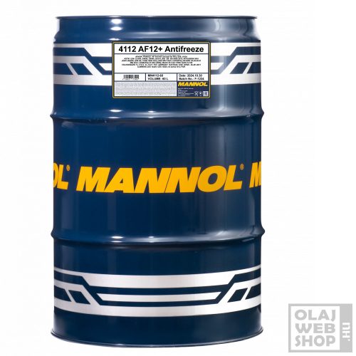 Mannol 4112 AF12+ ANTIFREEZE piros fagyálló koncentrátum -75°C 60L