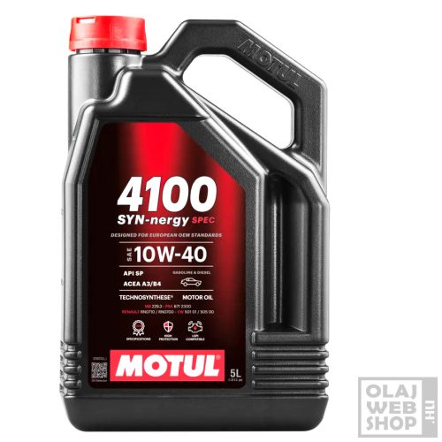 Motul 4100 SYN-nergy Spec 10W-40 motorolaj 5L