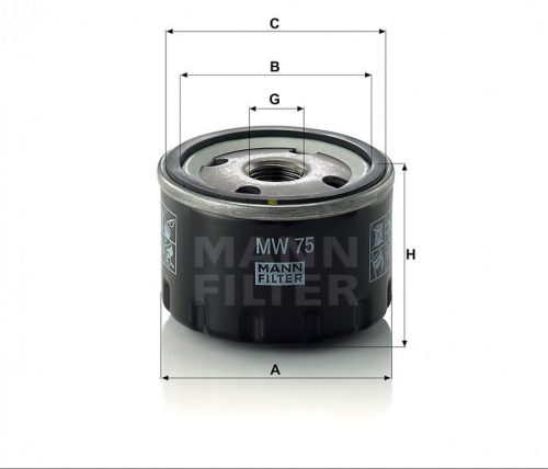 Mann-Filter olajszűrő MW75