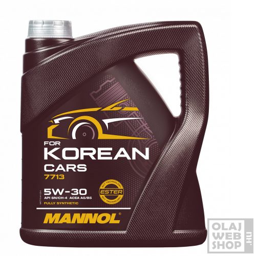 Mannol 7713 for Korean Cars 5W-30 motorolaj 4L