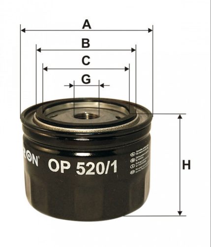 Filtron olajszűrő OP520/1