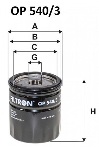 Filtron olajszűrő OP540/3