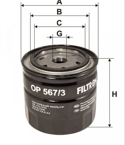 Filtron olajszűrő OP567/3