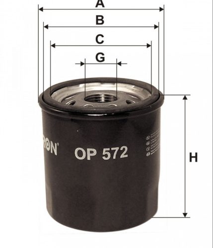 Filtron olajszűrő OP572