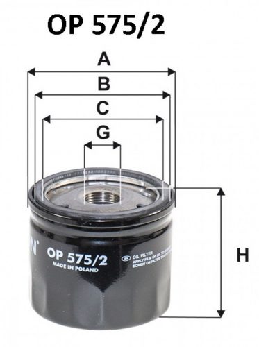 Filtron olajszűrő OP575/2