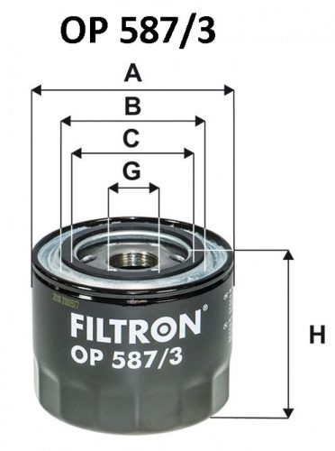 Filtron olajszűrő OP587/3