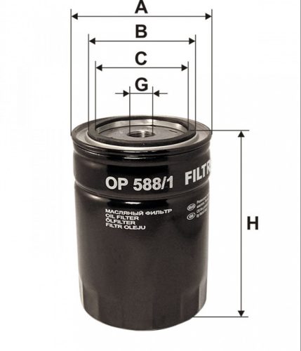 Filtron olajszűrő OP588/1