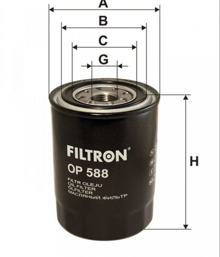 Filtron olajszűrő OP588