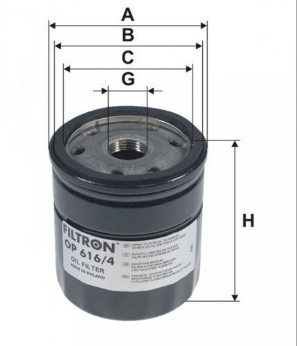 Filtron olajszűrő OP616/4