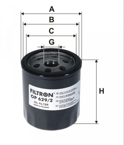 Filtron olajszűrő OP629/2