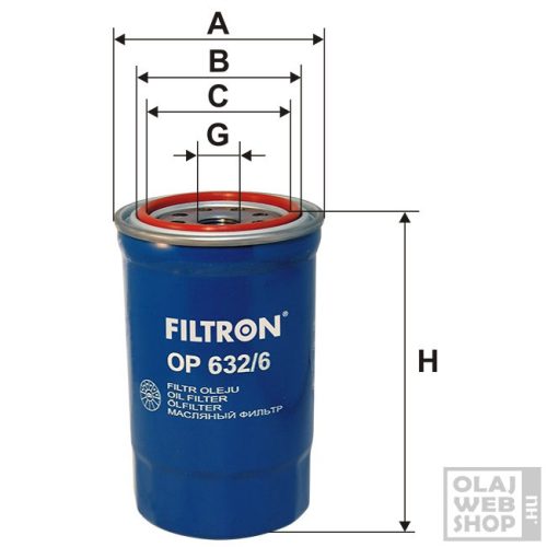 Filtron olajszűrő OP632/6