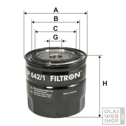 Filtron olajszűrő OP642/1