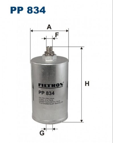 Filtron üzemanyagszűrő PP834