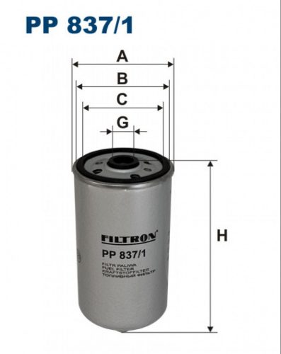 Filtron üzemanyagszűrő PP837/1