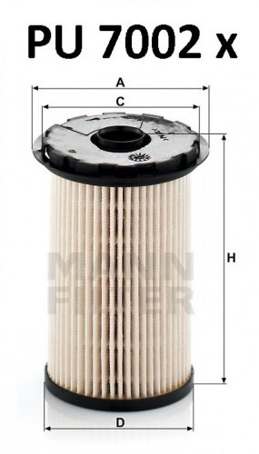 Mann-Filter üzemanyagszűrő PU7002X