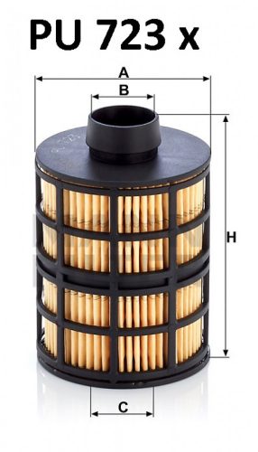 Mann-Filter üzemanyagszűrő PU723X