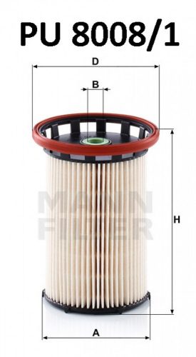 Mann-Filter üzemanyagszűrő PU8008/1