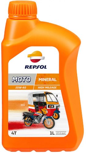 Repsol MOTO High Mileage 25W-60 motorkerékpár olaj 1L