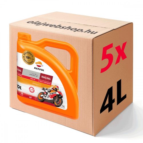 Repsol RACING 4T 10w-40 motorkerékpár olaj 5X4L