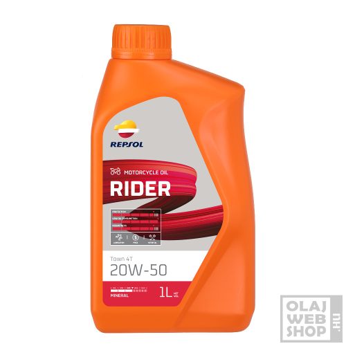 Repsol RIDER Town 4T 20W-50 motorkerékpár olaj 1L