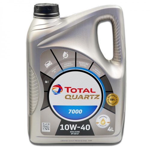 Total Quartz 7000 10w-40 motorolaj 4L