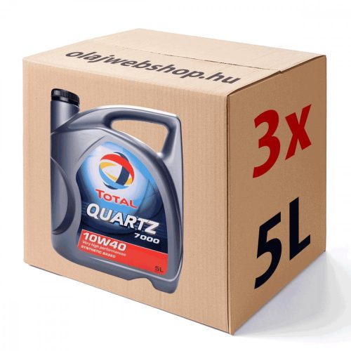 Total Quartz 7000 10w-40 motorolaj 15L karton