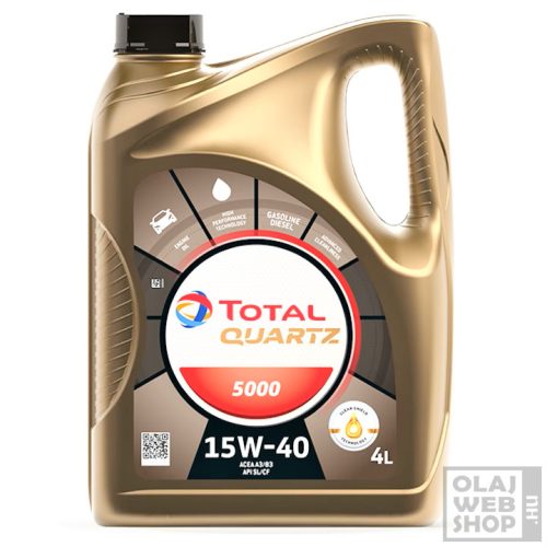 Total Quartz 5000 15W-40 motorolaj 4L