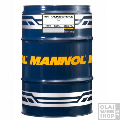 Mannol 7406 TRAKTOR SUPEROIL 15W-40 mezőgazdasági olaj 60L