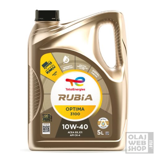 Total Rubia Optima 3100 10W-40 teherautó motorolaj 5L