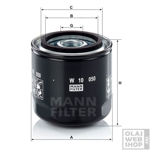 Mann-Filter olajszűrő W10050