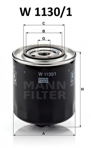 Mann-Filter olajszűrő W1130/1