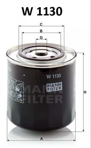 Mann-Filter olajszűrő W1130