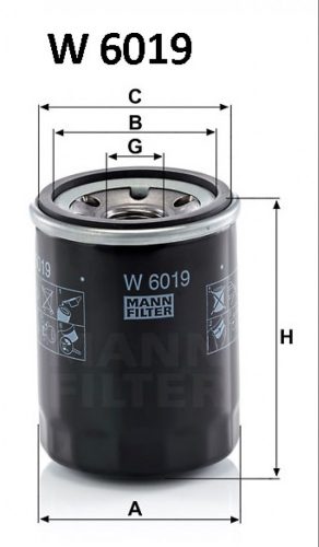 Mann-Filter olajszűrő W6019