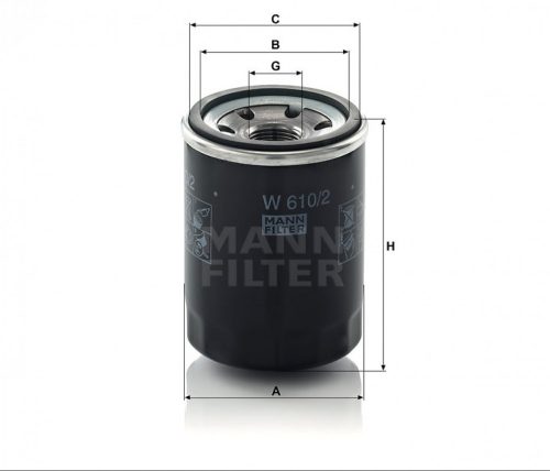 Mann-Filter olajszűrő W610/2