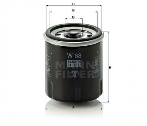 Mann-Filter olajszűrő W68