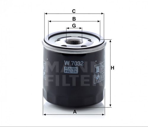 Mann-Filter olajszűrő W7032