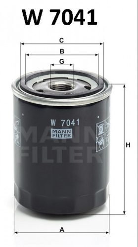 Mann-Filter olajszűrő W7041