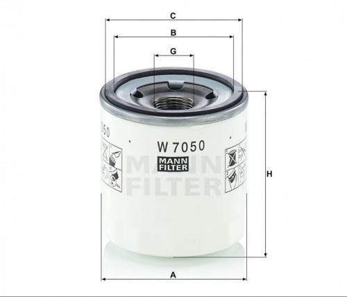 Mann-Filter olajszűrő W7050