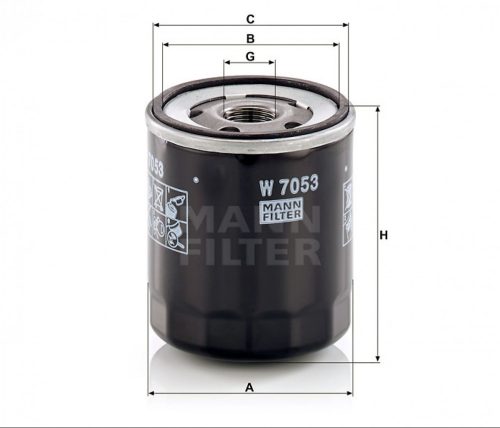 Mann-Filter olajszűrő W7053