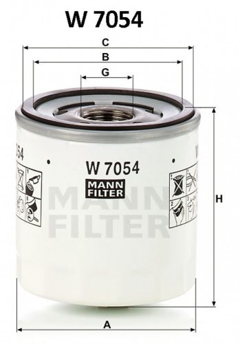 Mann-Filter olajszűrő W7054