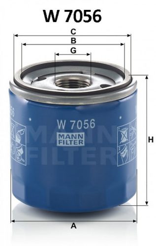 Mann-Filter olajszűrő W7056