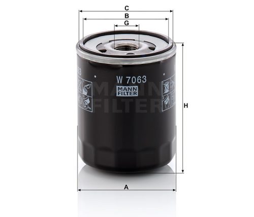 Mann-Filter olajszűrő W7063