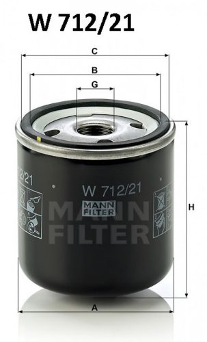 Mann-Filter olajszűrő W712/21