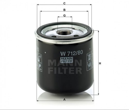 Mann-Filter olajszűrő W712/80